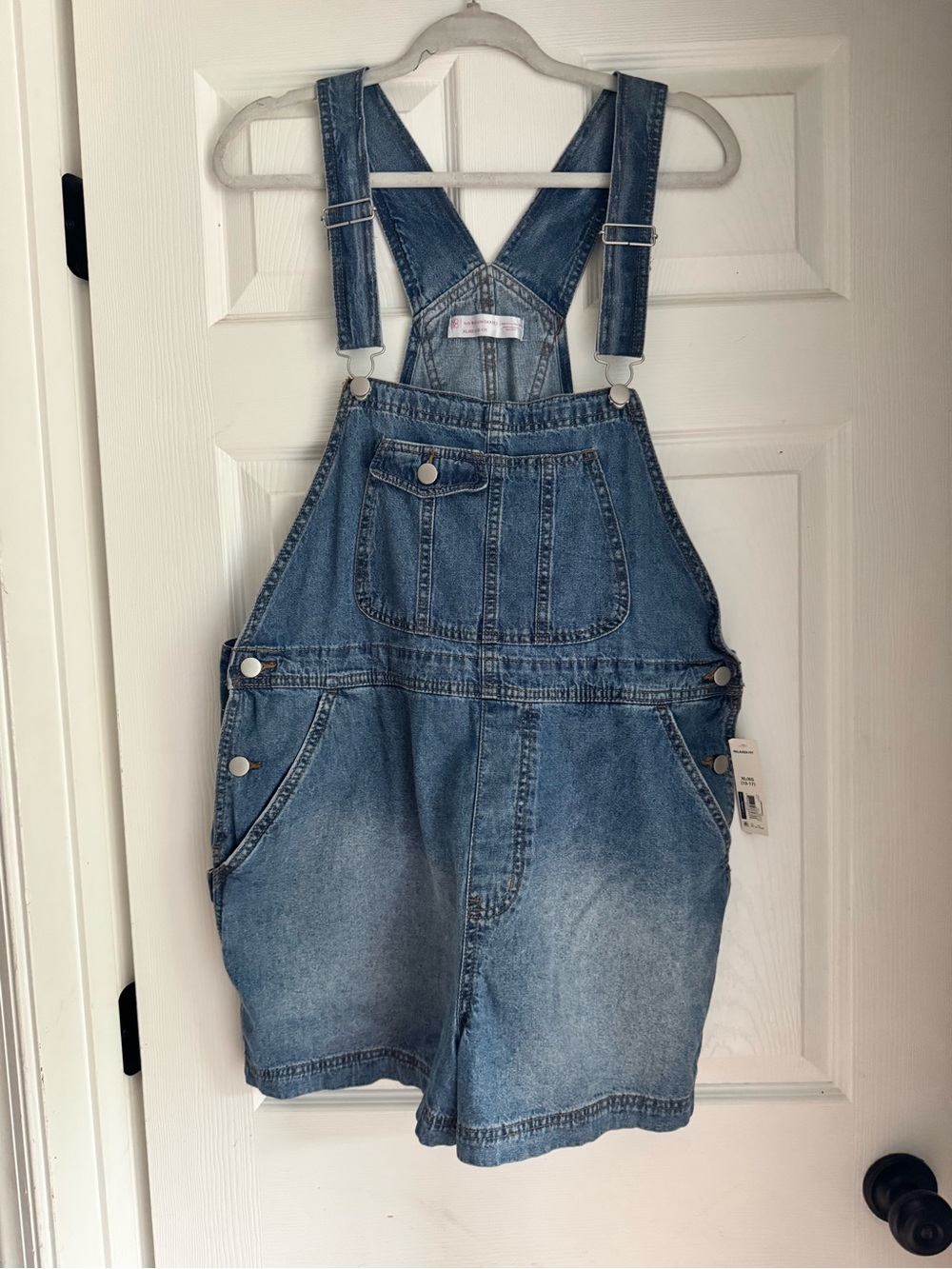 No boundaries overall shorts denim jean XL 15/17 NWT